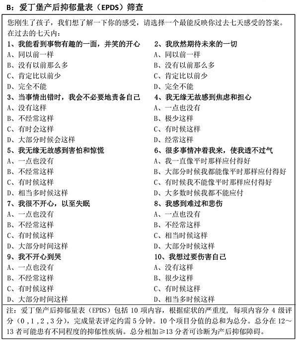 产后抑郁