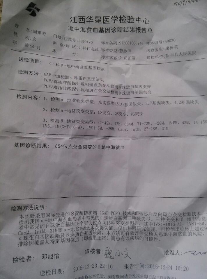 地中海贫血_地海中贫血能治好吗_地海中贫血有哪些症状