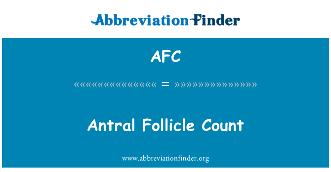 AFC: 窦卵泡计数