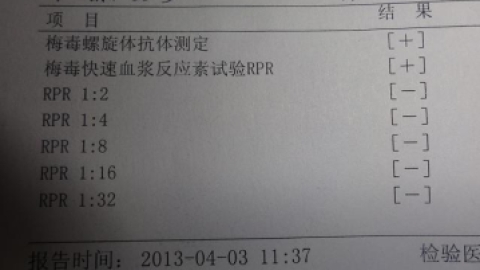 梅毒螺旋体抗体